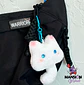 LLAVERO BAG CHARM GATITO BLANCO OJOS DE COLORES - Miniatura 3