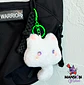 LLAVERO BAG CHARM GATITO BLANCO OJOS DE COLORES - Miniatura 5