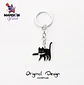 LLAVERO METALICO GATITO NEGRO - Miniatura 4