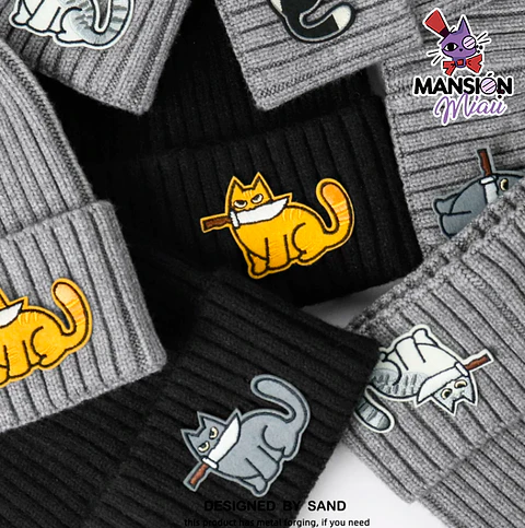 GORRO GATITO CON CUCHILLO