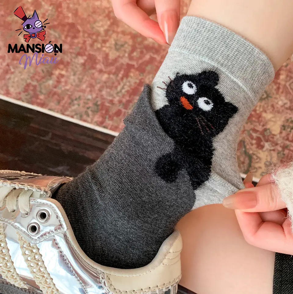 CALCETINES GATITO ASOMADO 3
