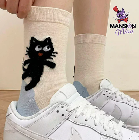 CALCETINES GATITO EN EL TALÓN
