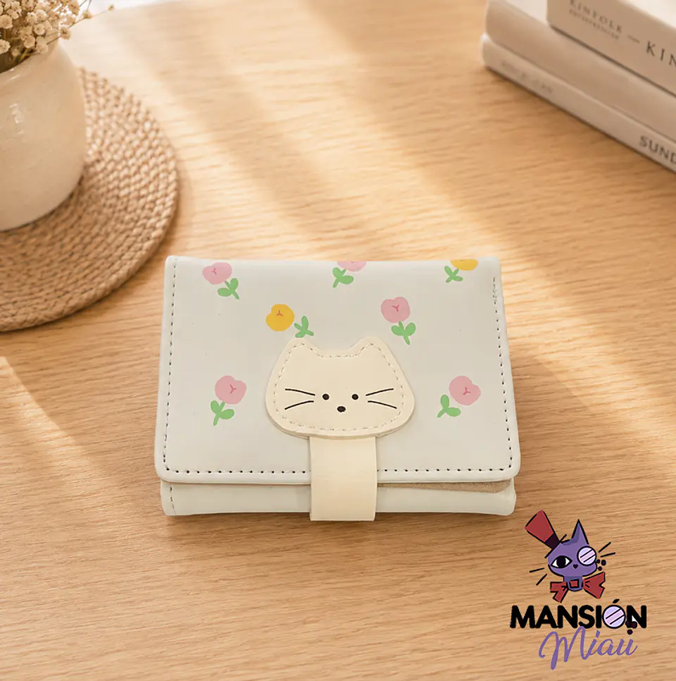 BILLETERA GATITO FLORAL 5