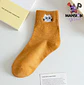 CALCETINES DE ALGODÓN QUARTER GATITO BORDADO - Miniatura 5