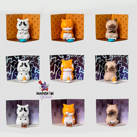 BLIND BOX DISTRESSED CAT FIGURAS