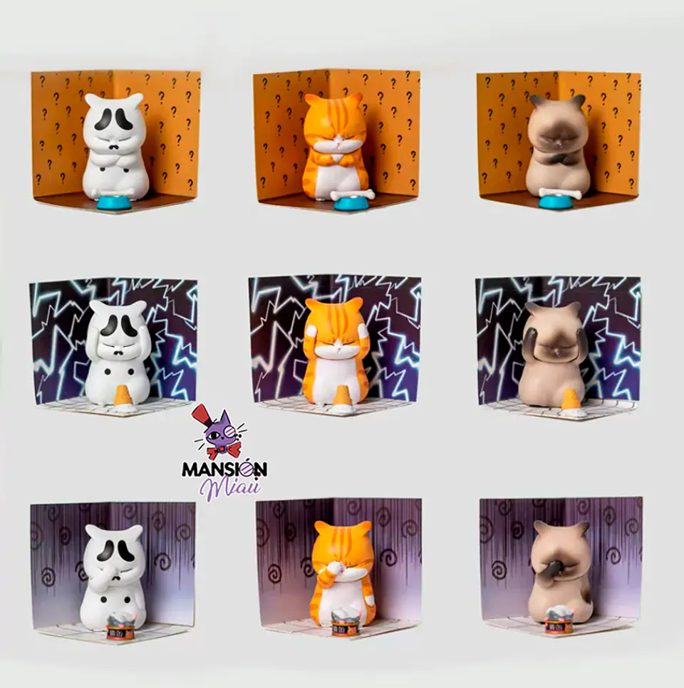 BLIND BOX DISTRESSED CAT FIGURAS 1