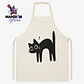 DELANTAL COCINA PARA ADULTO GATITO NEGRO - Miniatura 4