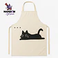 DELANTAL COCINA PARA ADULTO GATITO NEGRO - Miniatura 5