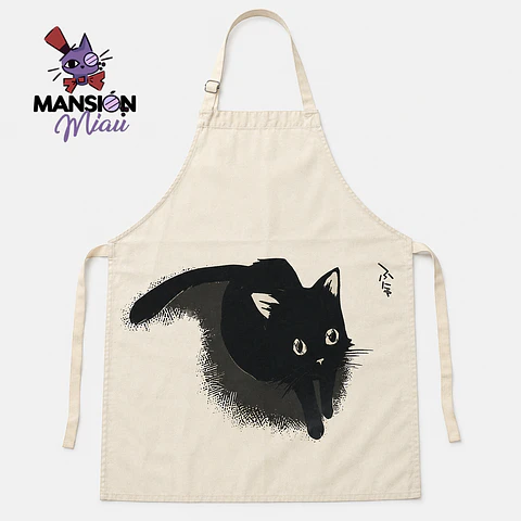 DELANTAL COCINA PARA NIÑO GATITO NEGRO