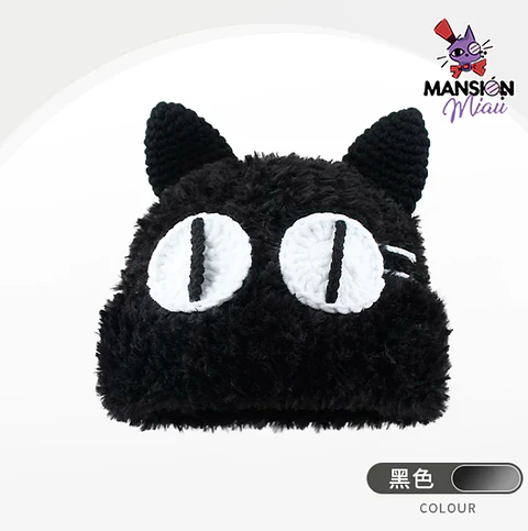 GORRO PELUDO OJOS DE GATO 