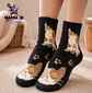 CALCETINES PELUDOS GATITO MANCHADO - Miniatura 4
