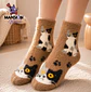 CALCETINES PELUDOS GATITO MANCHADO - Miniatura 6