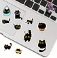 ROLLO 500 STICKERS GATO NEGRO - Miniatura 2