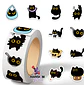 ROLLO 500 STICKERS GATO NEGRO - Miniatura 1