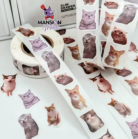 ROLLO STICKERS GATOS DE INTERNET YYDS