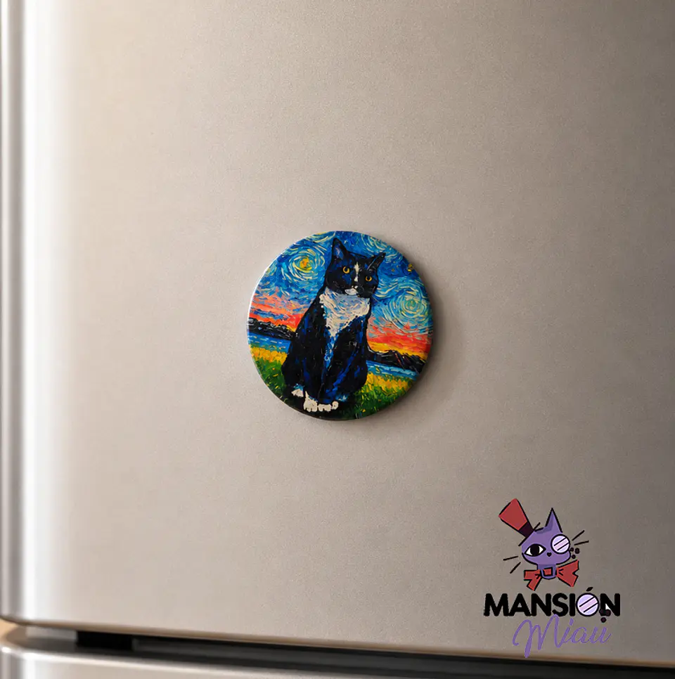 IMANES GATOS VAN GOGH 5