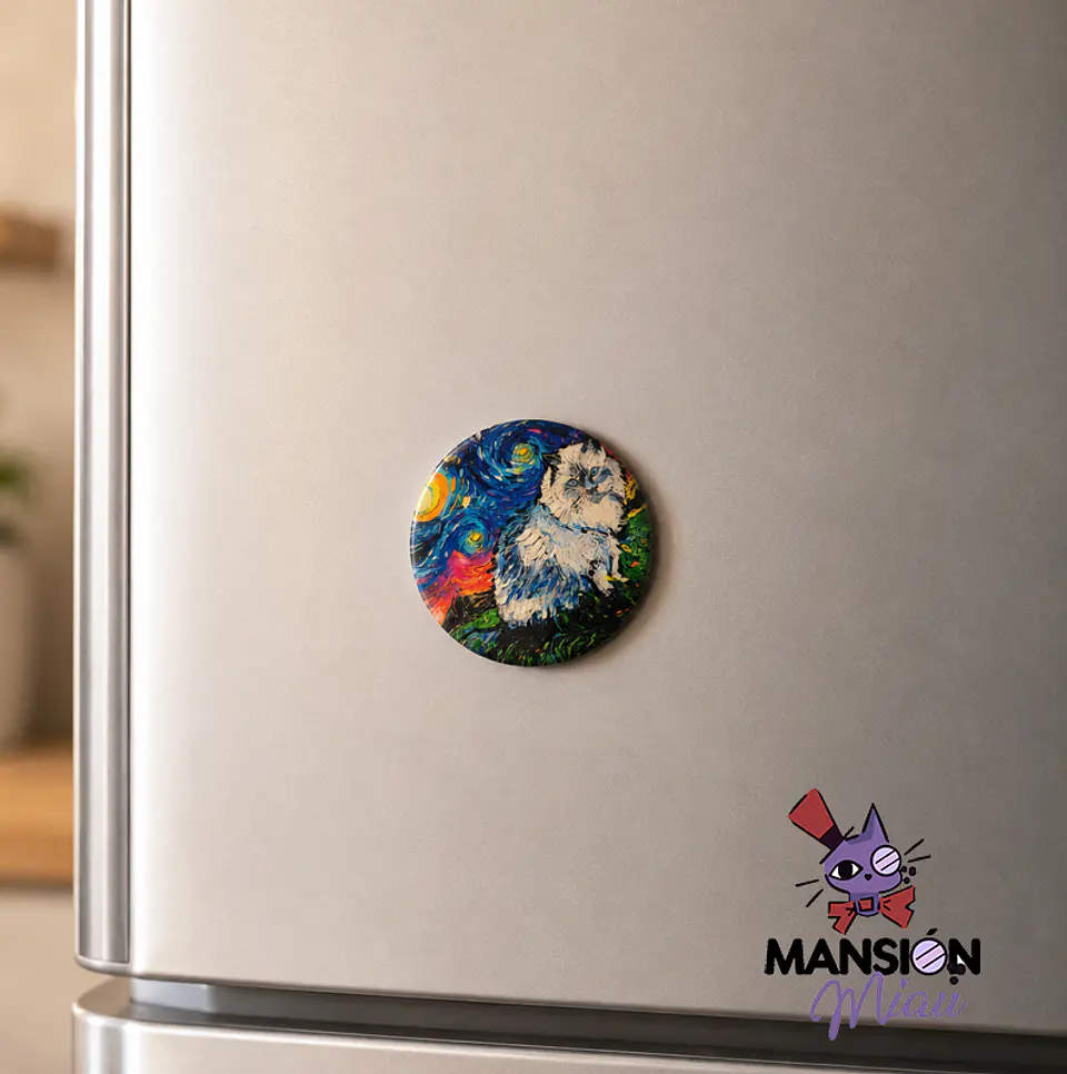 IMANES GATOS VAN GOGH 7