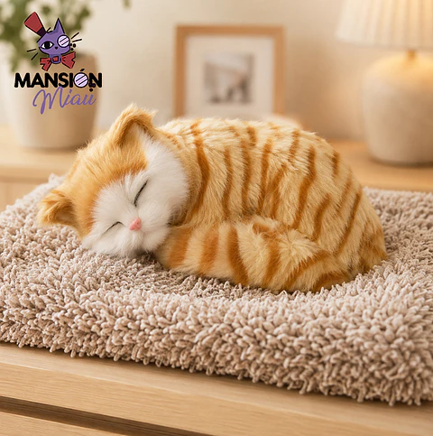 ADORNO PELUCHE GATO DURMIENTO
