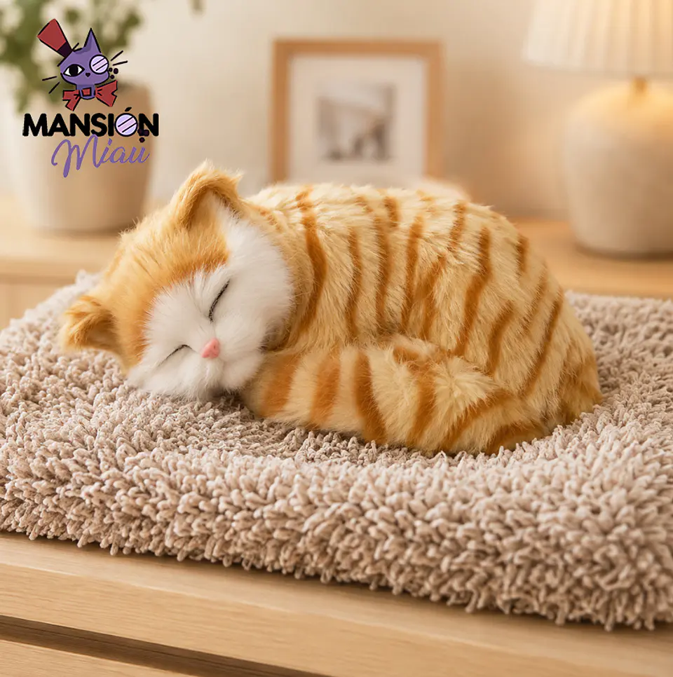 ADORNO PELUCHE GATO DURMIENTO 2