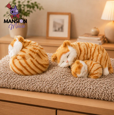 ADORNO PELUCHE GATO DURMIENTO