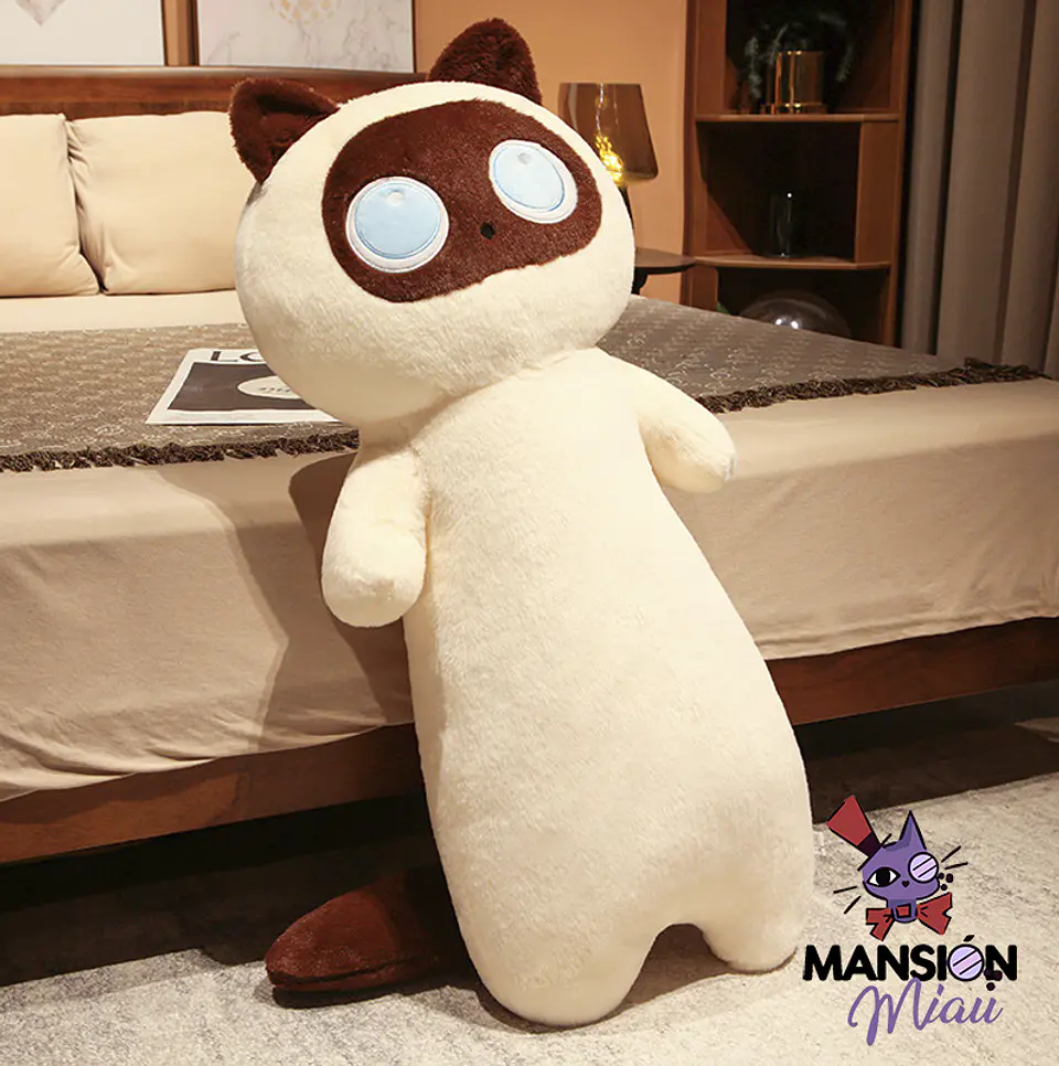 PELUCHE TIPO COJÍN GATO ALARGADO 45CM 3