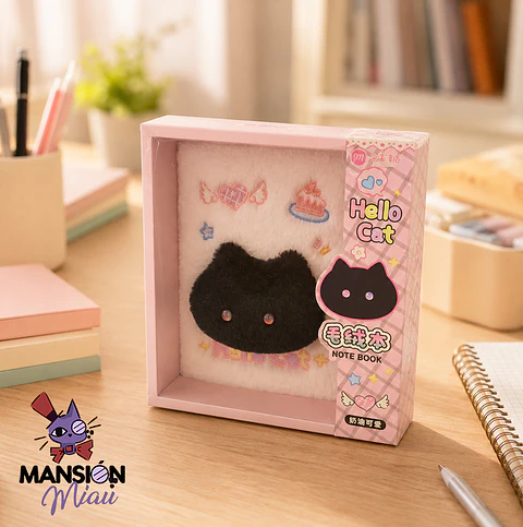LIBRETA DE GATITO PELUDO