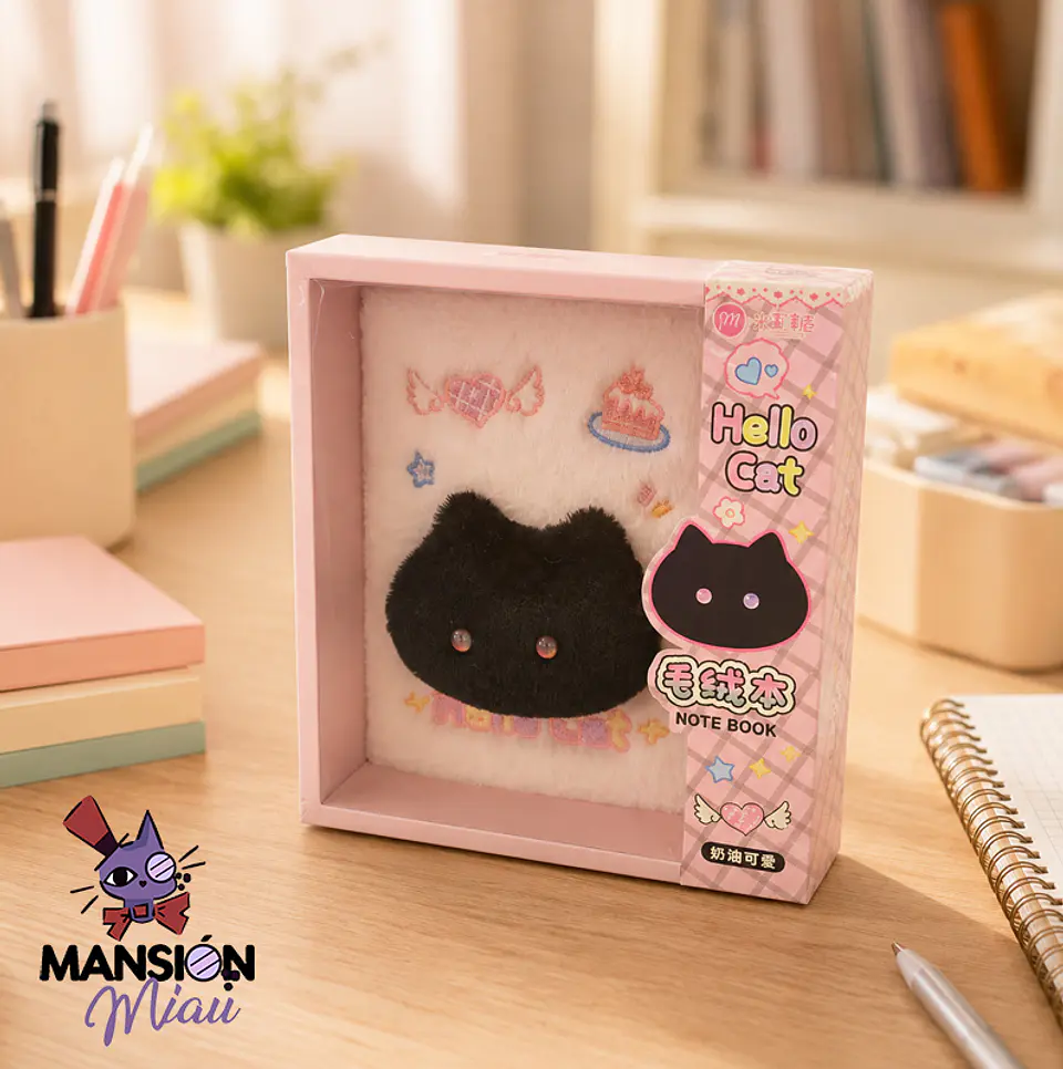 LIBRETA DE GATITO PELUDO 2
