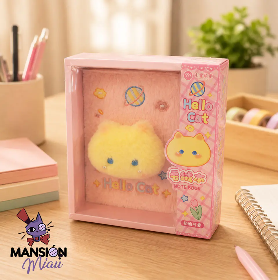 LIBRETA DE GATITO PELUDO 3