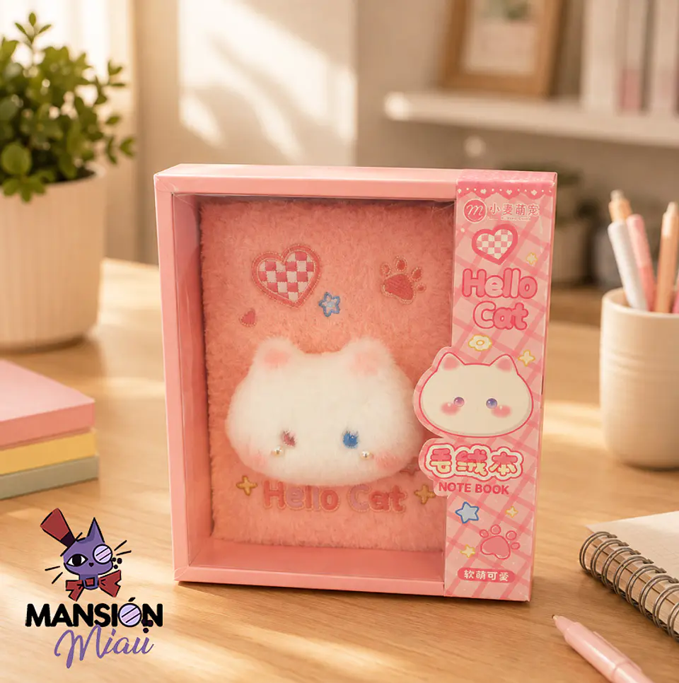 LIBRETA DE GATITO PELUDO 5