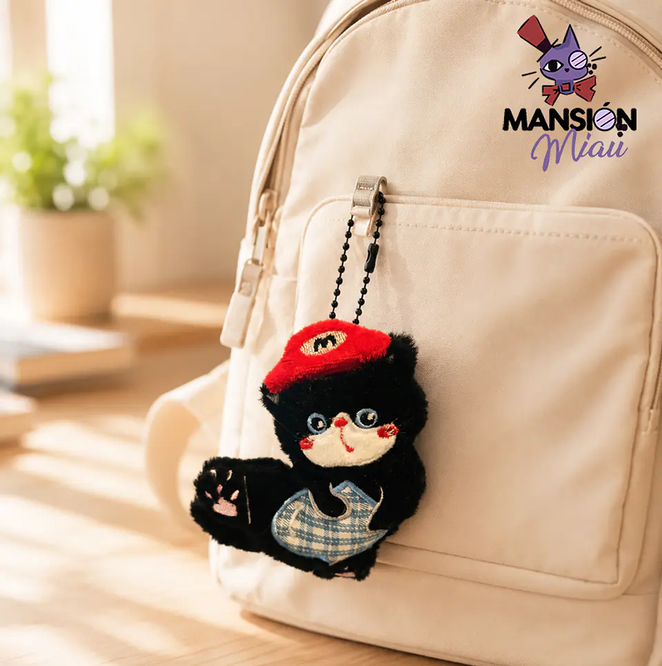 BAG CHARM GATITA CUTE DAY GORRO  2