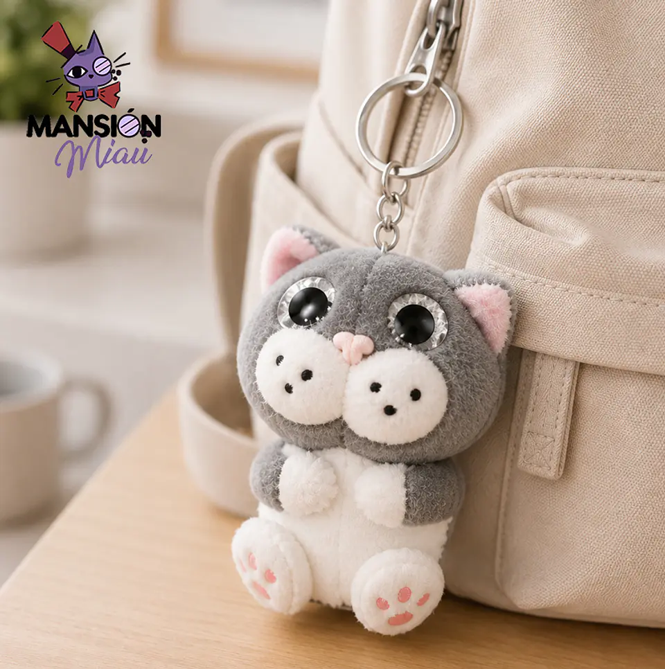 BAG CHARM GATO CARA GRACIOSA  4