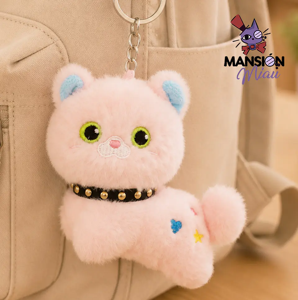 BAG CHARM GATO CON COLLAR 2