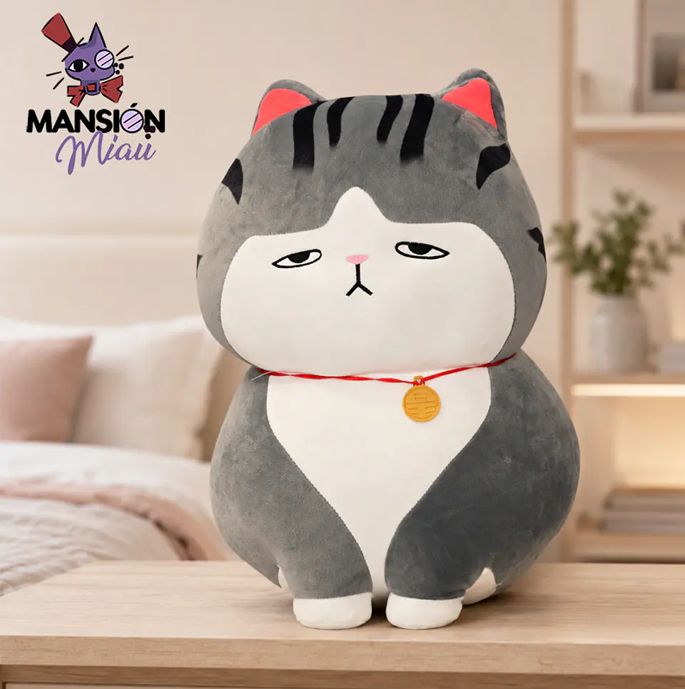PELUCHE GATO SERIO GIGANTE 1