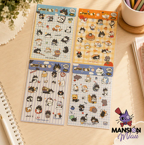 STICKER COW CAT VARIEDADES