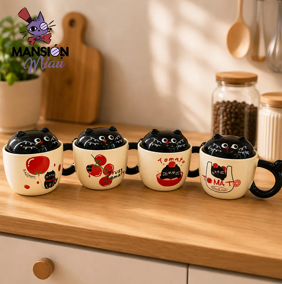 TAZON TOMATO CAT CON TAPA REDONDA 1