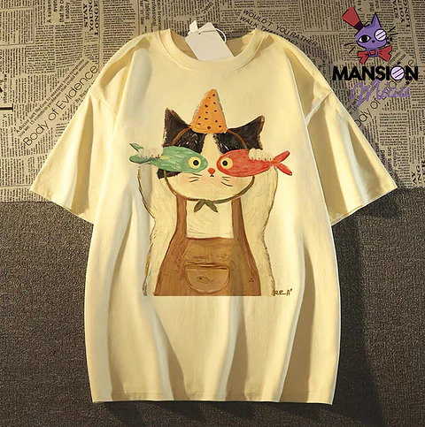 POLERA GATO LENTES DE PEZ 