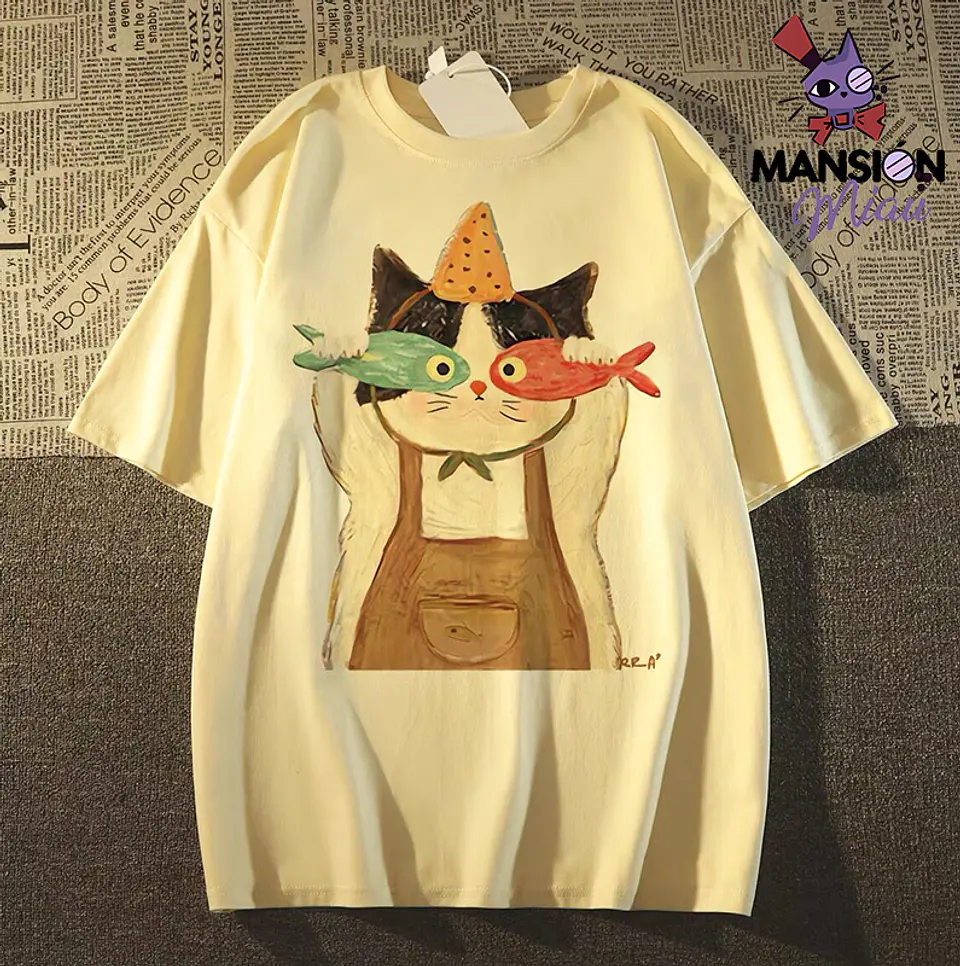 POLERA GATO LENTES DE PEZ  1