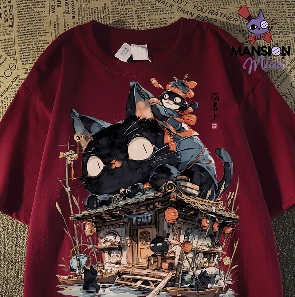 POLERA GATO SOBRE CASA  2