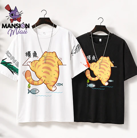 POLERA GATO TREPANDO 