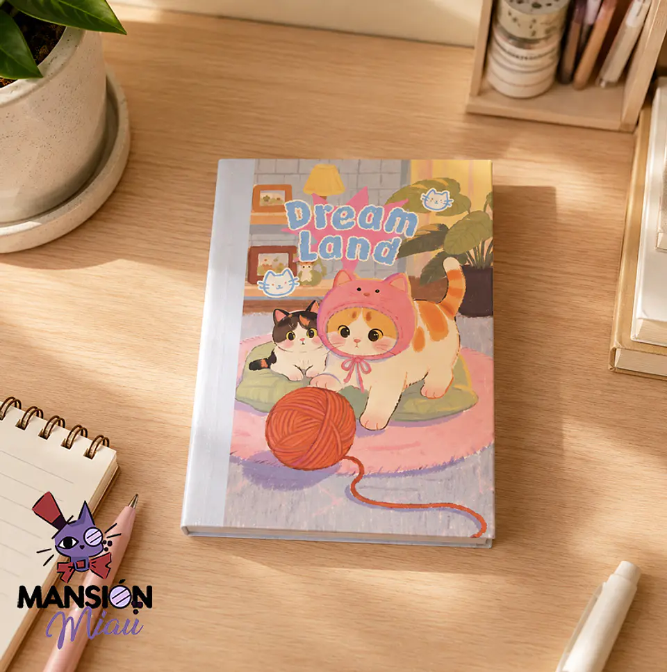 LIBRETA GATITOS PINTADOS  2