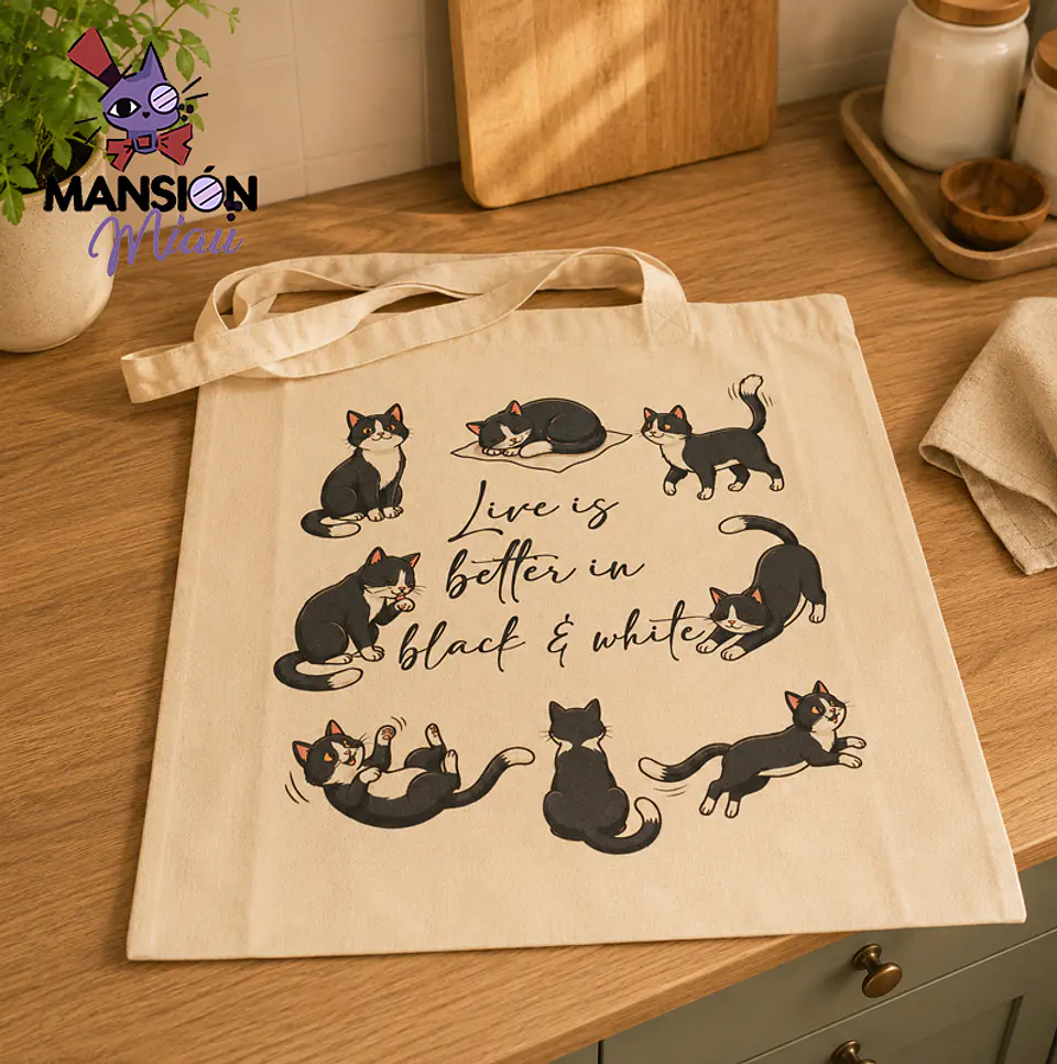 ECO BOLSA DISEÑO ORIGINAL RAZAS DE GATITOS  5