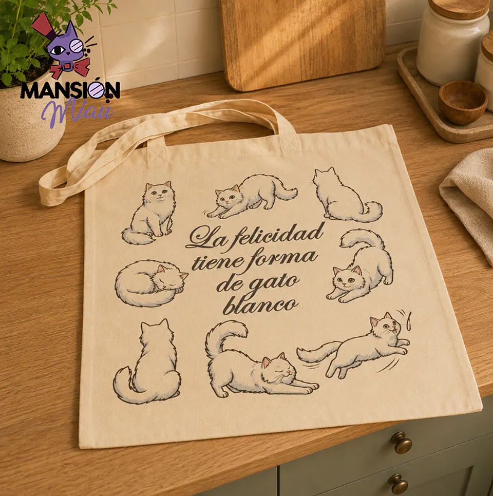 ECO BOLSA DISEÑO ORIGINAL RAZAS DE GATITOS  7