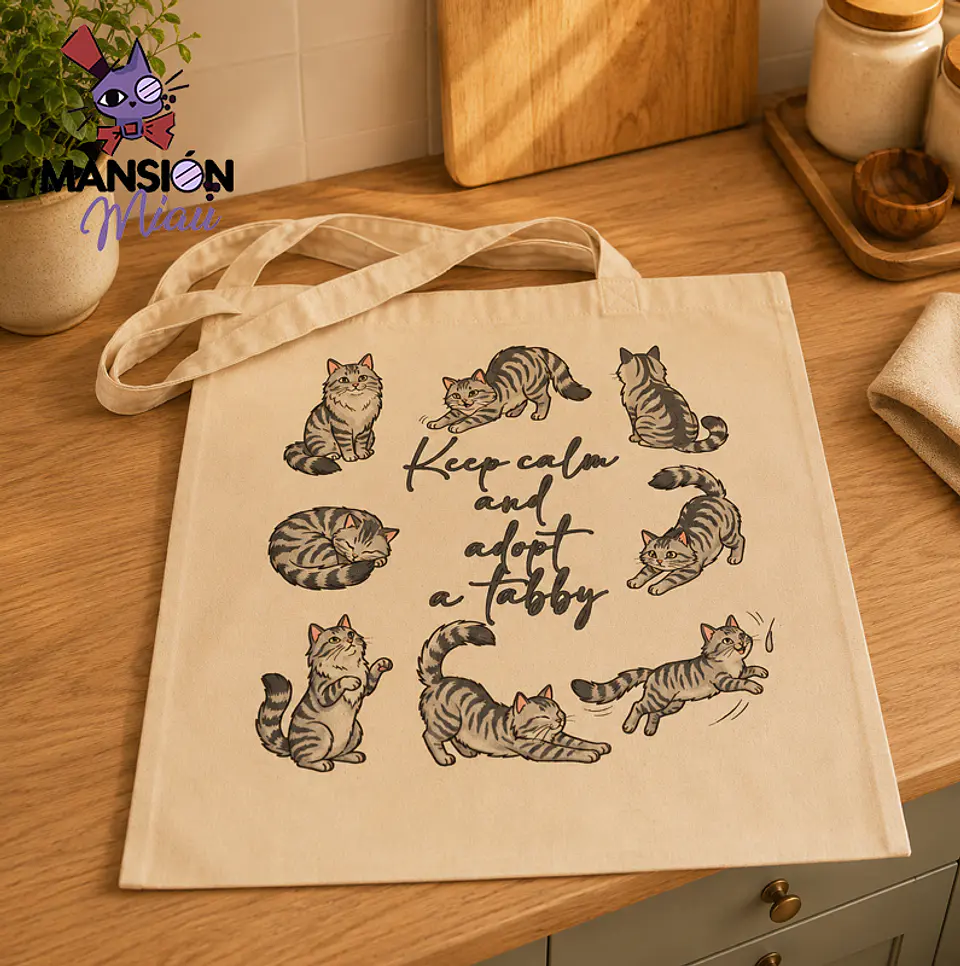 ECO BOLSA DISEÑO ORIGINAL RAZAS DE GATITOS  10