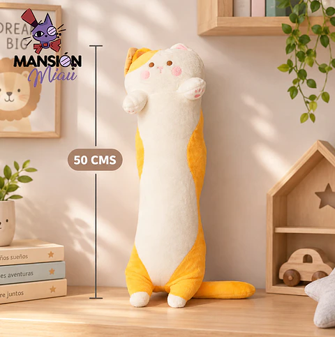 PELUCHE GATO BATÓN 50 CMS