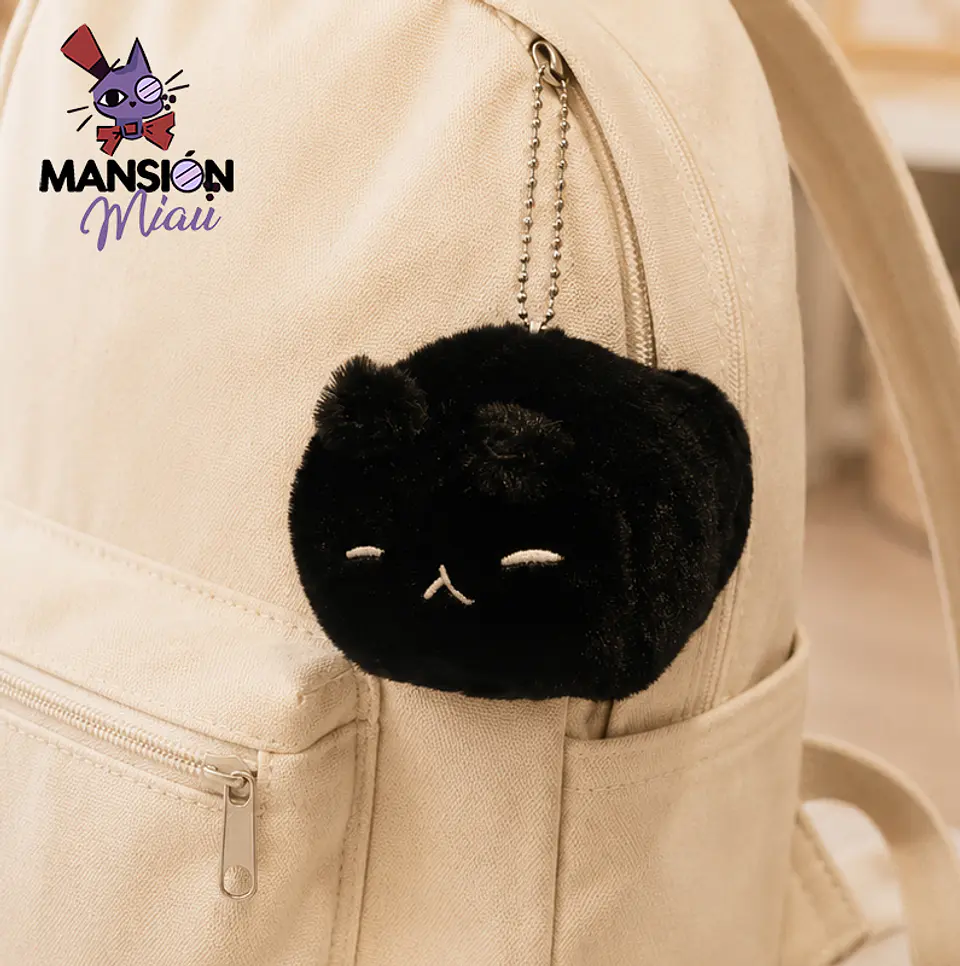 BAG CHARM GATO REDONDO 3