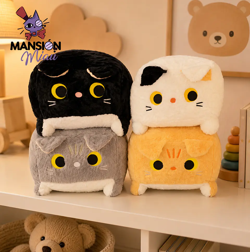 PELUCHE GATO  CUBO 45 CMS 1