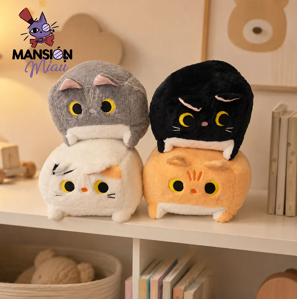 PELUCHE GATO CUBO 35 CMS 1