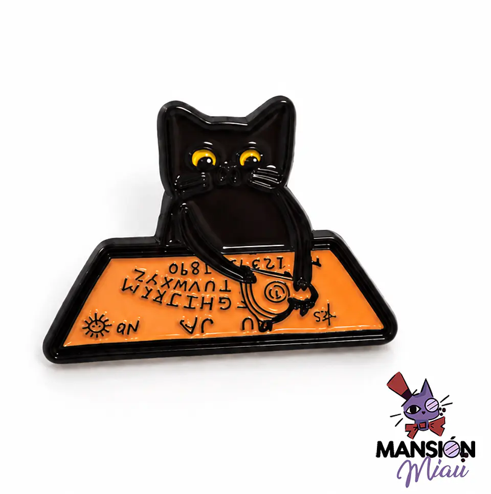 PIN METALICO GATO NEGRO 17