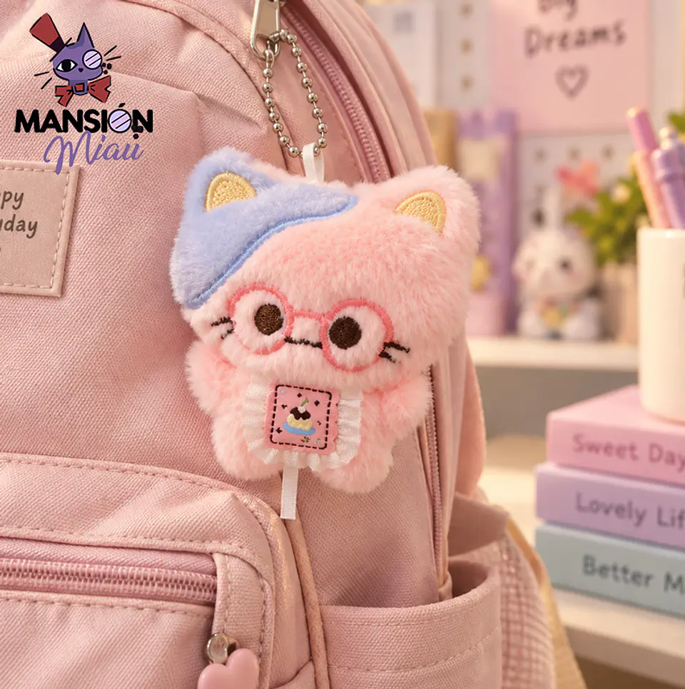 BAG CHARM GATITO CON DELANTAL 2