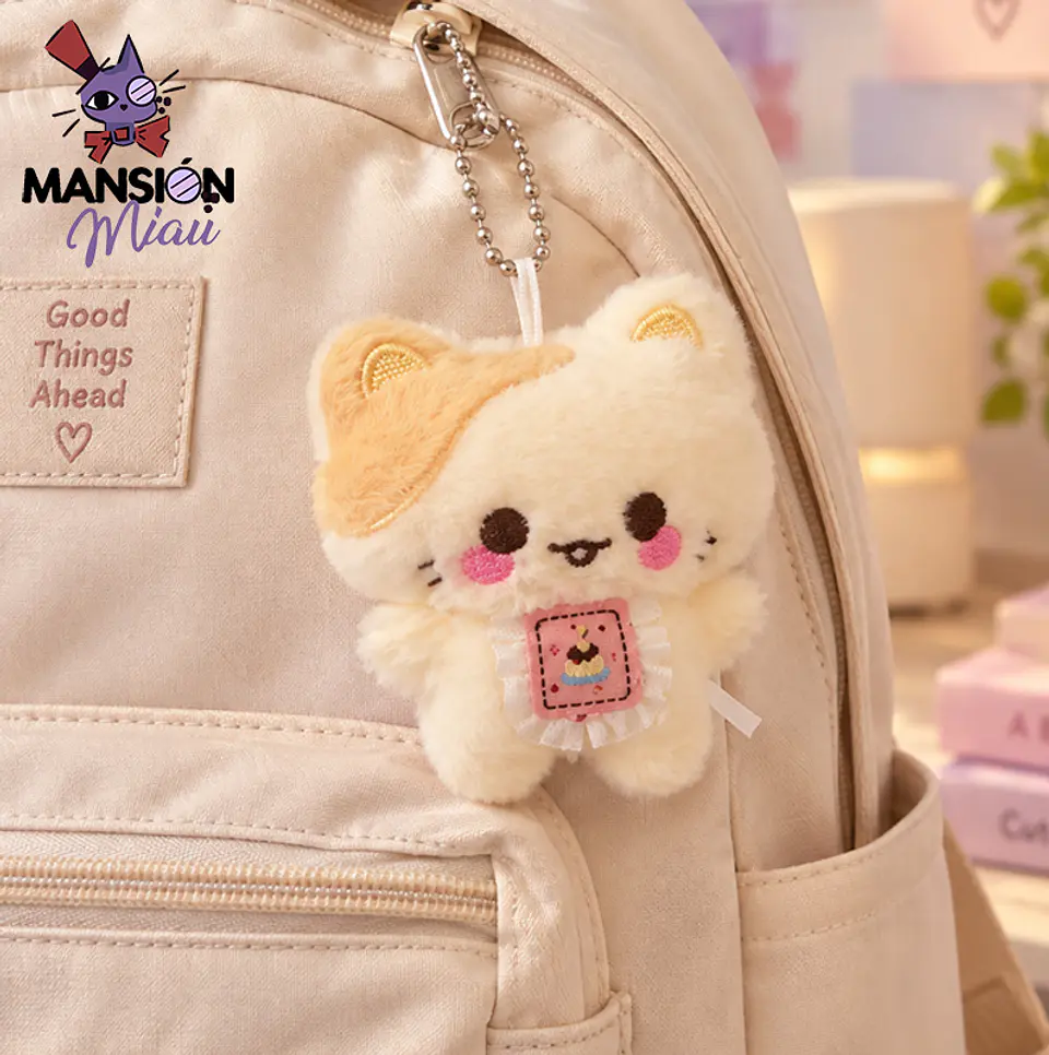 BAG CHARM GATITO CON DELANTAL 3
